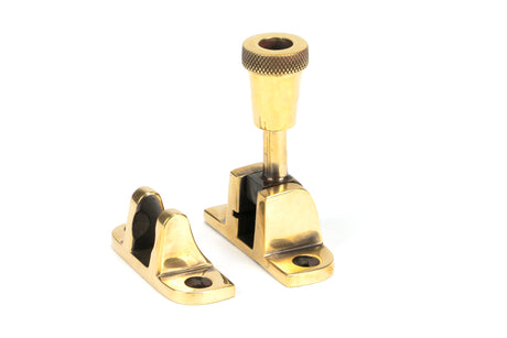 From The Anvil - Aged Brass Brompton Brighton Fastener (Radiused) | Sku. 83930 | Trade Door Handles.