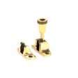 From The Anvil - Aged Brass Brompton Brighton Fastener (Radiused) | Sku. 83930 | Trade Door Handles.