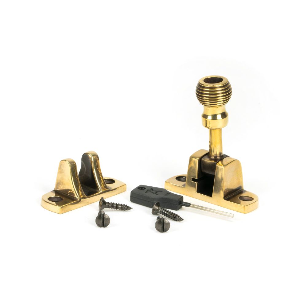 From The Anvil - Aged Brass Beehive Brighton Fastener (Radiused) | Sku. 83932 | Trade Door Handles.