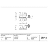 From The Anvil - Aged Brass Beehive Brighton Fastener (Radiused) | Sku. 83932 | Trade Door Handles.