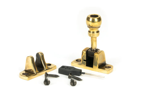 From The Anvil - Aged Brass Mushroom Brighton Fastener (Radiused) | Sku. 83933 | Trade Door Handles.