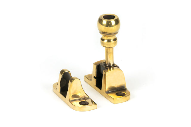 From The Anvil - Aged Brass Mushroom Brighton Fastener (Radiused) | Sku. 83933 | Trade Door Handles.