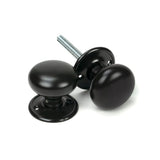 From The Anvil - Aged Bronze Mushroom Mortice/Rim Knob Set | Sku. 83944 | Trade Door Handles.