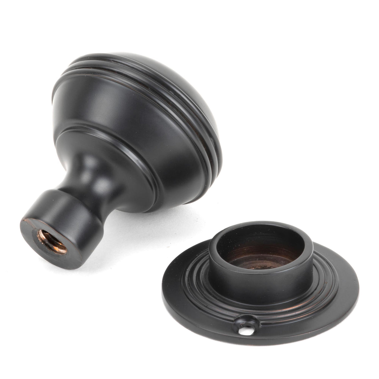 From The Anvil - Aged Bronze 50mm Prestbury Mortice/Rim Knob Set | Sku. 83945 | Trade Door Handles.