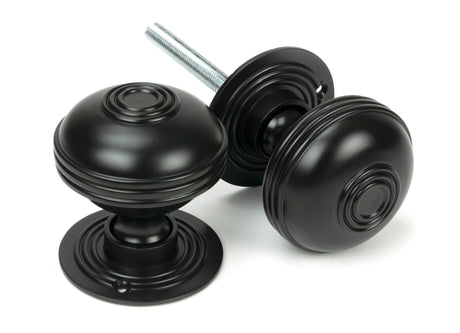 From The Anvil - Aged Bronze 63mm Prestbury Mortice/Rim Knob Set | Sku. 83946 | Trade Door Handles.