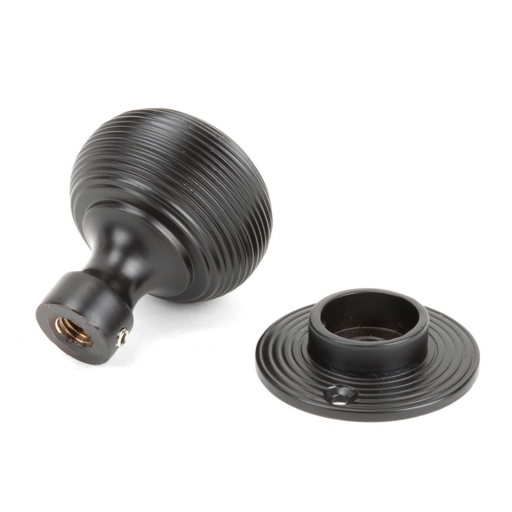From The Anvil - Aged Bronze Heavy Beehive Mortice/Rim Knob Set | Sku. 83947 | Trade Door Handles.