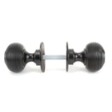 From The Anvil - Aged Bronze Heavy Beehive Mortice/Rim Knob Set | Sku. 83947 | Trade Door Handles.