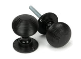 From The Anvil - Aged Bronze Heavy Beehive Mortice/Rim Knob Set | Sku. 83947 | Trade Door Handles.
