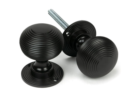 From The Anvil - Aged Bronze Heavy Beehive Mortice/Rim Knob Set | Sku. 83947 | Trade Door Handles.