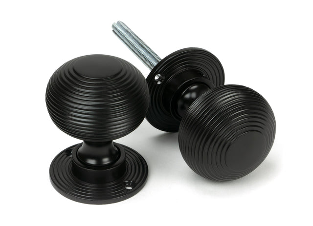 From The Anvil - Aged Bronze Heavy Beehive Mortice/Rim Knob Set | Sku. 83947 | Trade Door Handles.