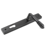 From The Anvil - Aged Bronze Reeded Slimline Lever Espag. Lock Set | Sku. 83952 | Trade Door Handles.