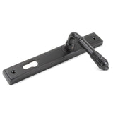 From The Anvil - Aged Bronze Reeded Slimline Lever Espag. Lock Set | Sku. 83952 | Trade Door Handles.