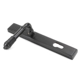 From The Anvil - Aged Bronze Reeded Slimline Lever Espag. Lock Set | Sku. 83952 | Trade Door Handles.