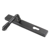 From The Anvil - Aged Bronze Reeded Slimline Lever Espag. Lock Set | Sku. 83952 | Trade Door Handles.