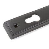 From The Anvil - Aged Bronze Reeded Slimline Lever Espag. Lock Set | Sku. 83952 | Trade Door Handles.