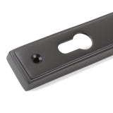 From The Anvil - Aged Bronze Reeded Slimline Lever Espag. Lock Set | Sku. 83952 | Trade Door Handles.