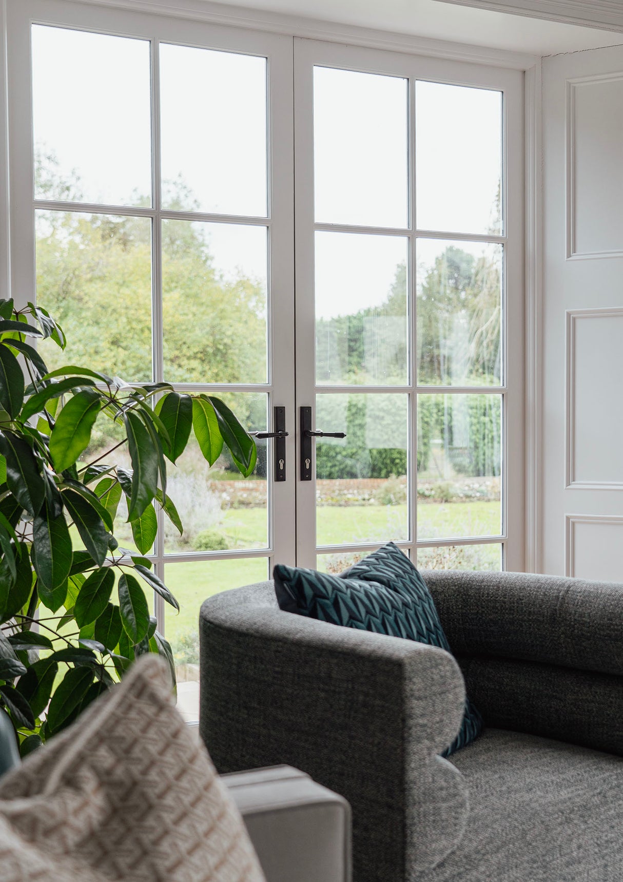 From The Anvil - Aged Bronze Reeded Slimline Lever Espag. Lock Set | Sku. 83952 | Trade Door Handles.