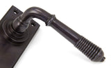 From The Anvil - Aged Bronze Reeded Lever Lock Set | Sku. 83953 | Trade Door Handles.