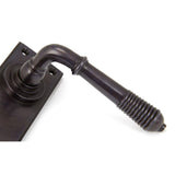 From The Anvil - Aged Bronze Reeded Lever Lock Set | Sku. 83953 | Trade Door Handles.