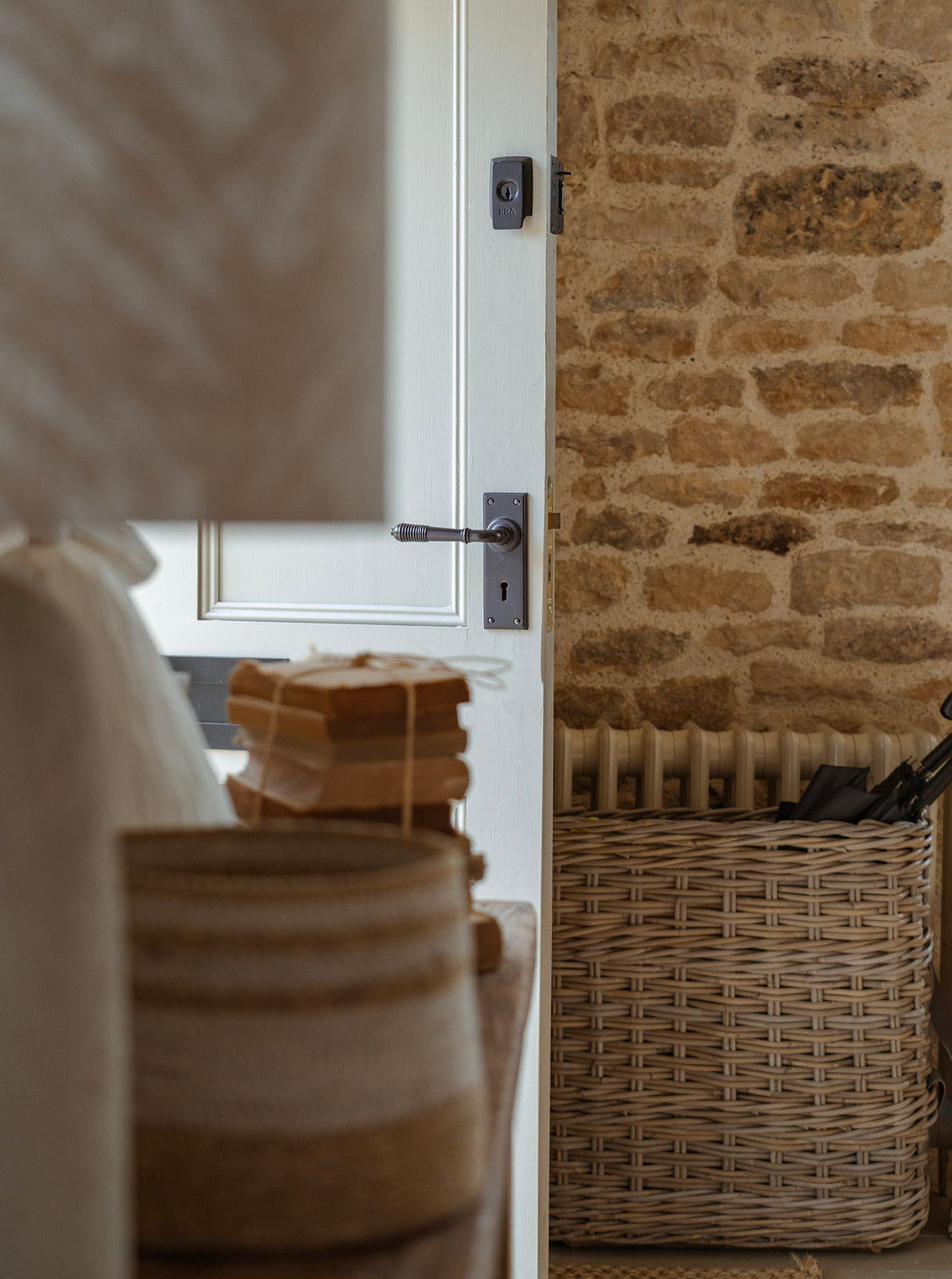 From The Anvil - Aged Bronze Reeded Lever Lock Set | Sku. 83953 | Trade Door Handles.