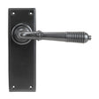 From The Anvil - Aged Bronze Reeded Lever Latch Set | Sku. 83954 | Trade Door Handles.