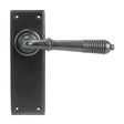 From The Anvil - Aged Bronze Reeded Lever Latch Set | Sku. 83954 | Trade Door Handles.
