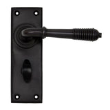 From The Anvil - Aged Bronze Reeded Lever Bathroom Set | Sku. 83955 | Trade Door Handles.