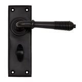 From The Anvil - Aged Bronze Reeded Lever Bathroom Set | Sku. 83955 | Trade Door Handles.