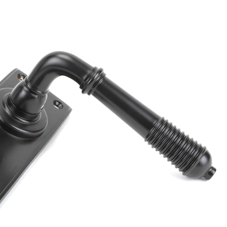 From The Anvil - Aged Bronze Reeded Lever Euro Lock Set | Sku. 83956 | Trade Door Handles.