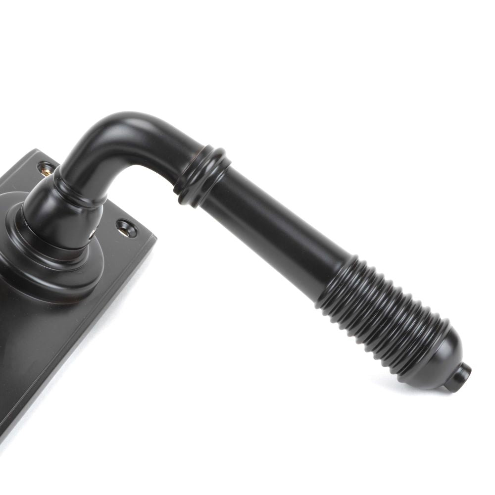 From The Anvil - Aged Bronze Reeded Lever Euro Lock Set | Sku. 83956 | Trade Door Handles.