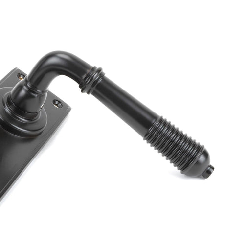 From The Anvil - Aged Bronze Reeded Lever Euro Lock Set | Sku. 83956 | Trade Door Handles.