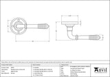 From The Anvil - Aged Bronze Reeded Lever on Rose Set | Sku. 83957 | Trade Door Handles.