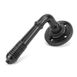 From The Anvil - Aged Bronze Reeded Lever on Rose Set | Sku. 83957 | Trade Door Handles.