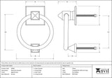 From The Anvil - Aged Bronze Ring Door Knocker | Sku. 83960 | Trade Door Handles.