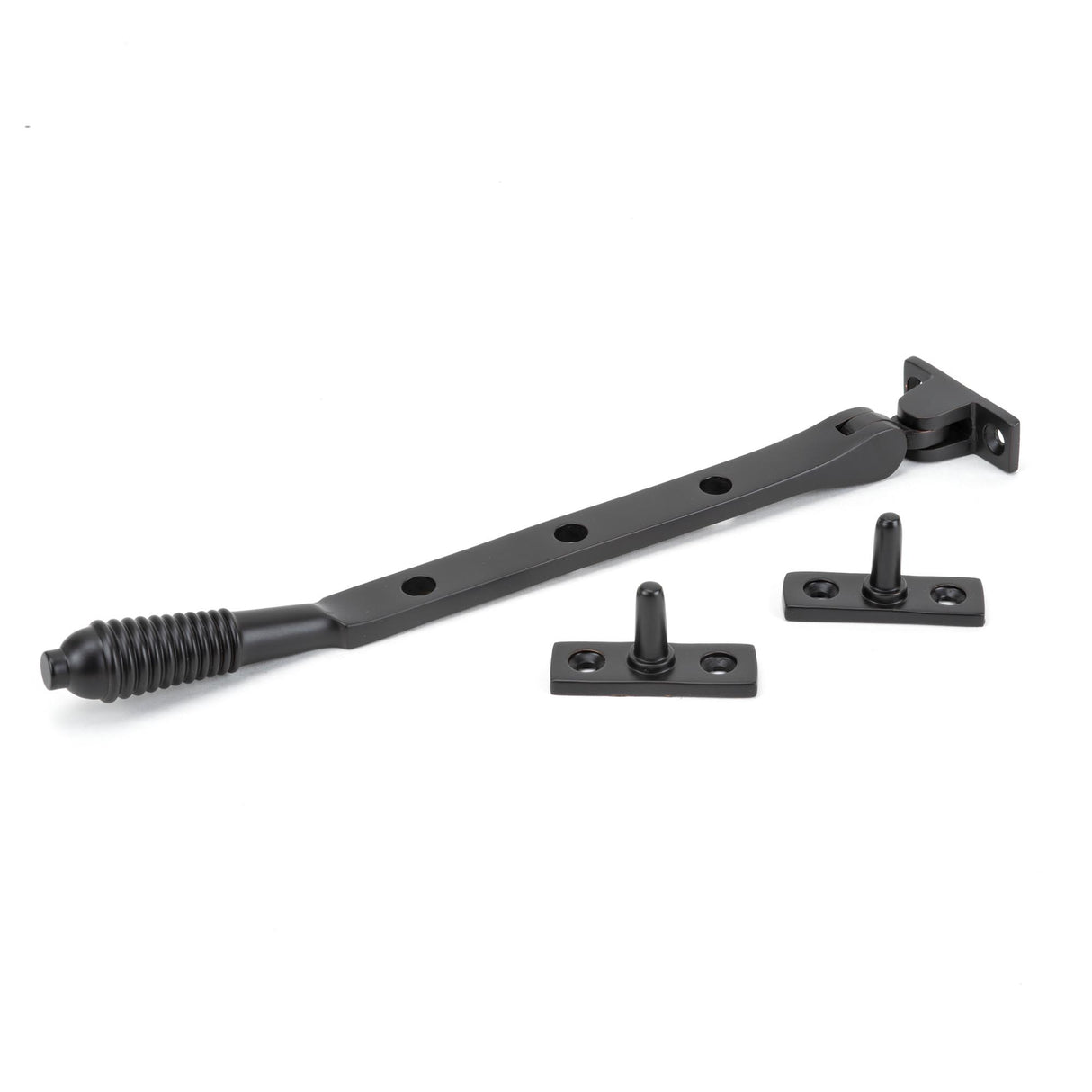 From The Anvil - Aged Bronze 8" Reeded Stay | Sku. 83968 | Trade Door Handles.