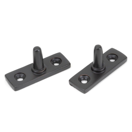 From The Anvil - Aged Bronze 10" Reeded Stay | Sku. 83969 | Trade Door Handles.