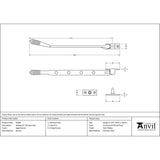 From The Anvil - Aged Bronze 10" Reeded Stay | Sku. 83969 | Trade Door Handles.