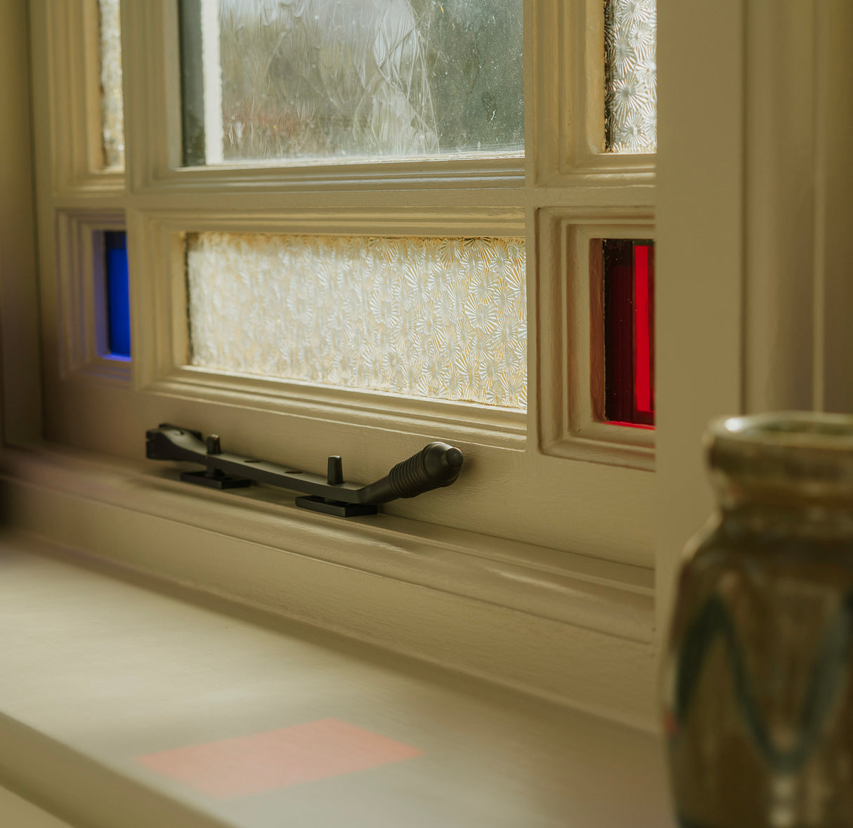 From The Anvil - Aged Bronze 10" Reeded Stay | Sku. 83969 | Trade Door Handles.