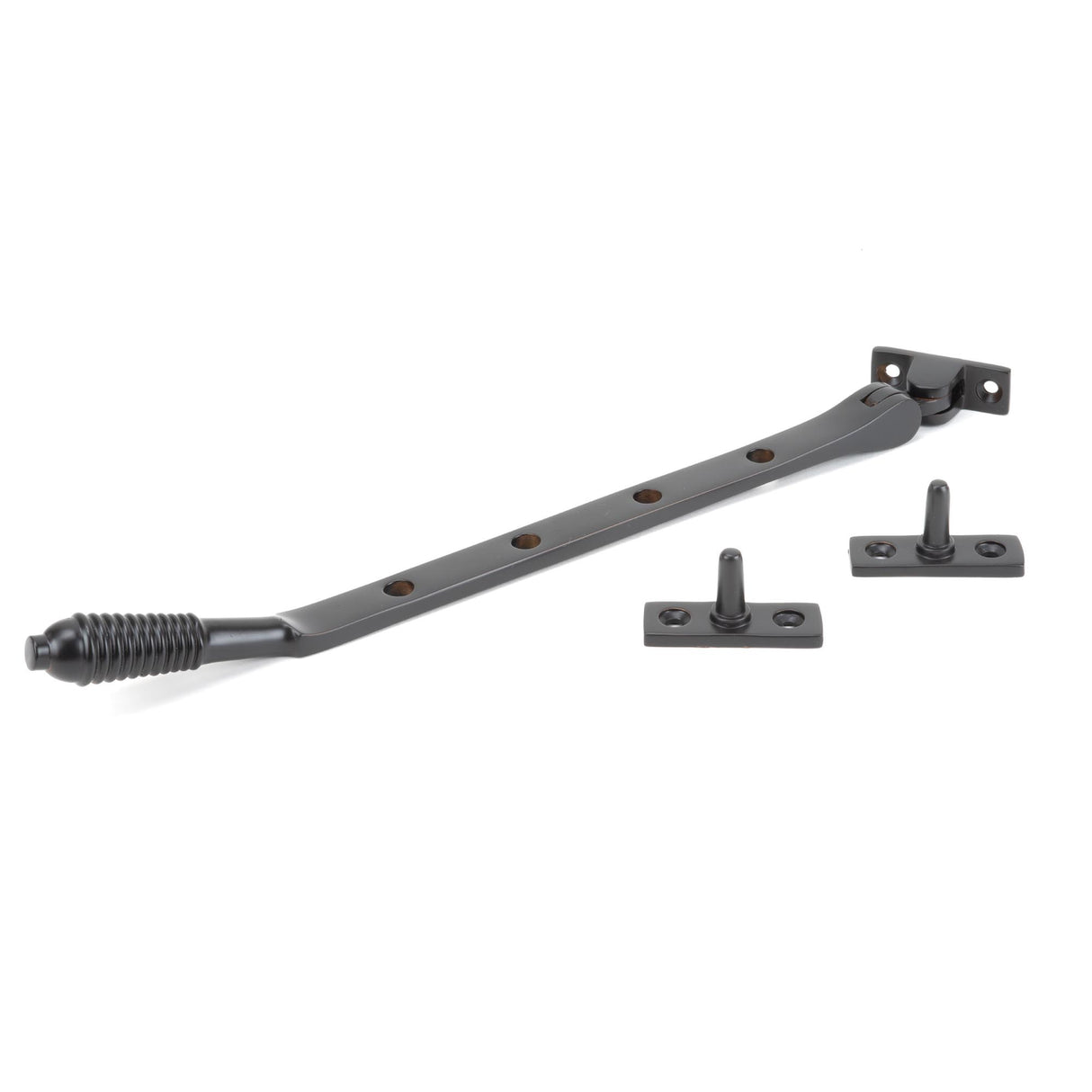 From The Anvil - Aged Bronze 10" Reeded Stay | Sku. 83969 | Trade Door Handles.