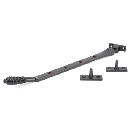 From The Anvil - Aged Bronze 10" Reeded Stay | Sku. 83969 | Trade Door Handles.