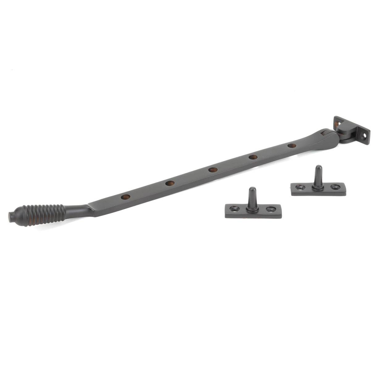 From The Anvil - Aged Bronze 12" Reeded Stay | Sku. 83970 | Trade Door Handles.