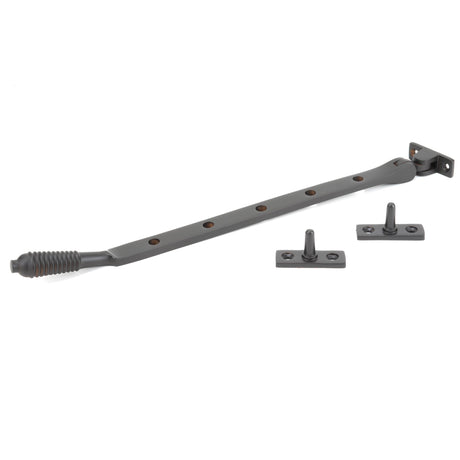 From The Anvil - Aged Bronze 12" Reeded Stay | Sku. 83970 | Trade Door Handles.