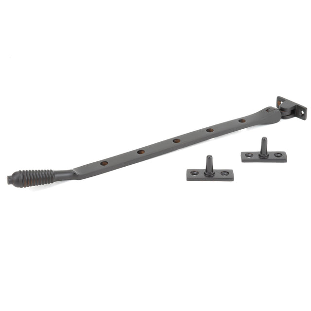 From The Anvil - Aged Bronze 12" Reeded Stay | Sku. 83970 | Trade Door Handles.