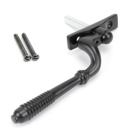 From The Anvil - Aged Bronze Reeded Espag - RH | Sku. 83973 | Trade Door Handles.