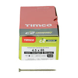 This is an image of Timco - C2 Deck-Fix Screws - TX - Countersunk with Ribs - Twin-Cut - Green 4.5 x 85 mm - (250 PCS Box) 85C2D250BX
