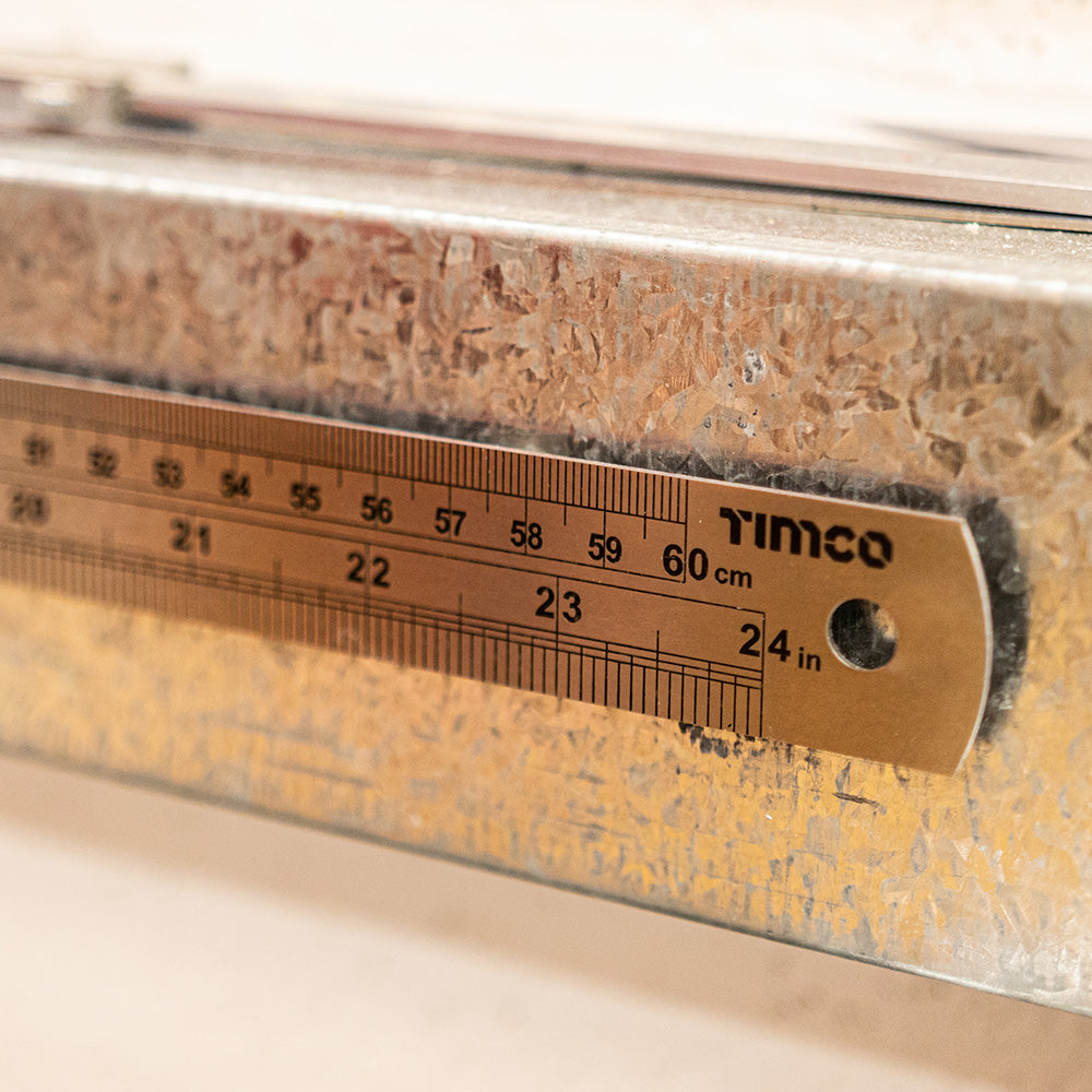 This is an image of Timco - Steel Ruler 1000mm (1 Each Wallet) 863456