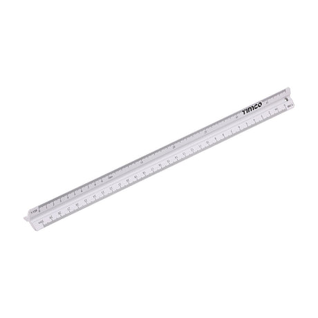 This is an image of Timco - Triangular Scale Ruler 300mm (1 Each Backing Card) 863468