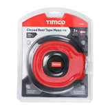 This is an image of Timco - Closed Reel Tape Measure 30m x 13mm (1 Each Blister Pack) 863654