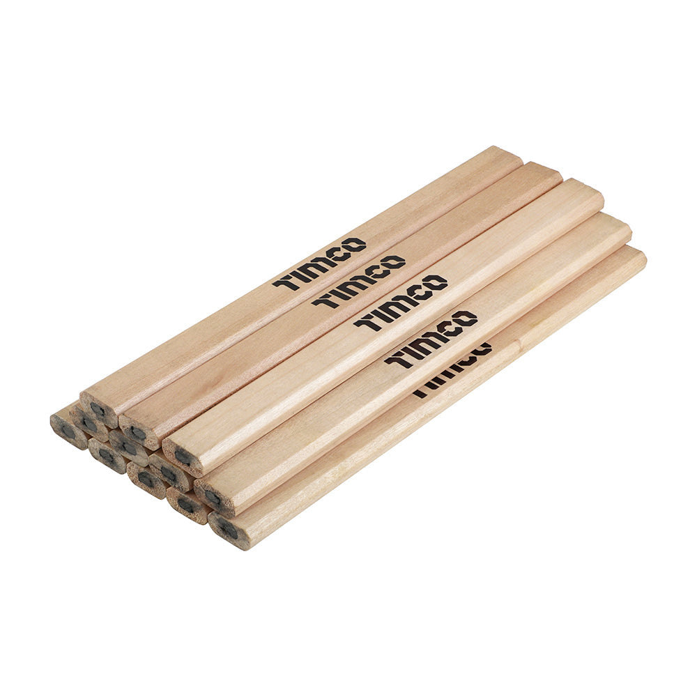 This is an image of Timco - Carpenters Pencils 180mm (12 Pieces Tube) 863946