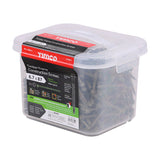 This is an image of Timco - Timber Frame Construction & Landscaping Screws - Hex - Exterior - Green Organic 6.7 x 87mm - (400 PCS Tub) 87INLT